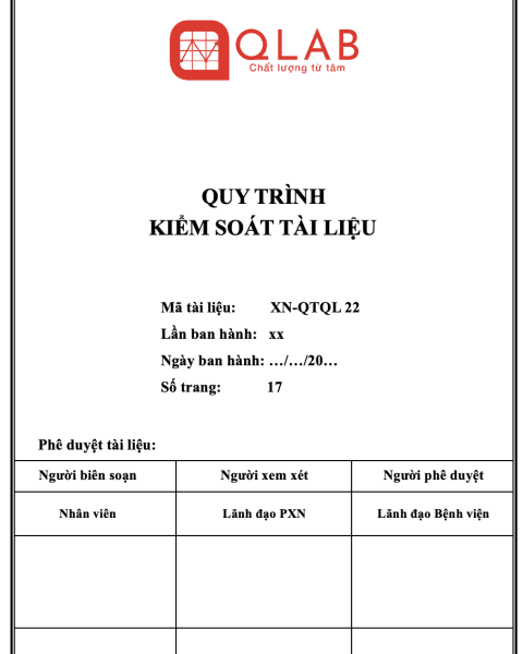 Alternative view of Quy trình kiểm soát tài liệu theo ISO 15189:2022
