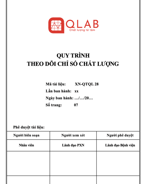 Alternative view of Quy trình theo dõi chỉ số chất lượng theo ISO 15189:2022