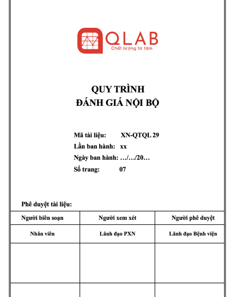 Alternative view of Quy trình đánh giá nội bộ theo ISO 15189:2022